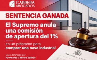 El Supremo anula una comisión de apertura del 1% en un préstamo para comprar una nave industrial